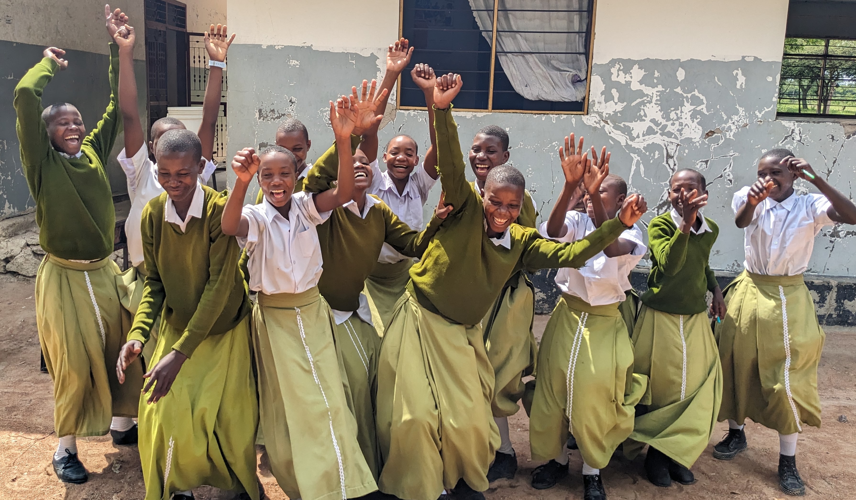 SHEHA PROJECT BENEFICIARIES AT BUJASHI SECONDARY SCHOOL FUNNY MOMENT AFTER MENTORSHIP MEETING